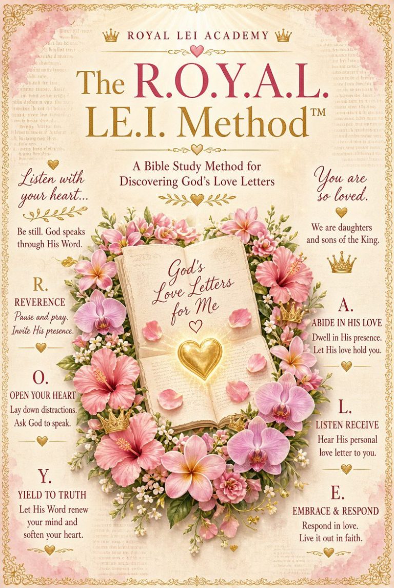 The R.O.Y.A.L. L.E.I. Method Bible study guide poster